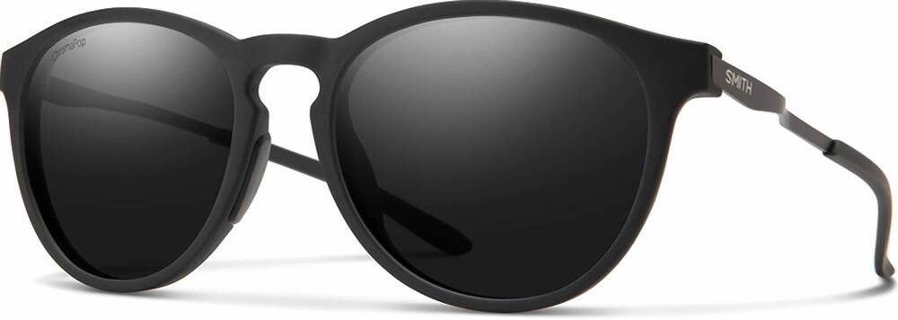 NEW SMITH women's wander chromapop polarized sunglasses in matte black / black